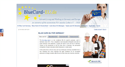 Desktop Screenshot of bluecard-eu.de