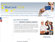 Tablet Screenshot of bluecard-eu.de